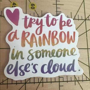 💜13/$13 +Bundle Sticker Sale | Try to Be a Rainbow Waterproof Sticker